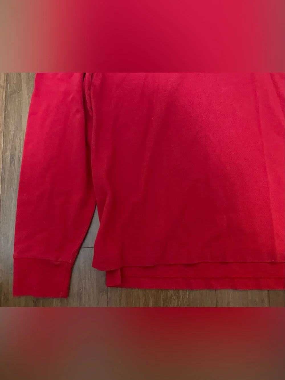 Ralph Lauren Men’s Bright Red Long Sleeve Polo